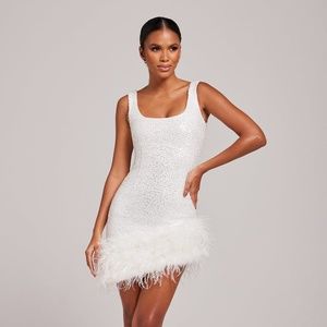 Nadine Merabi Evie White Dress